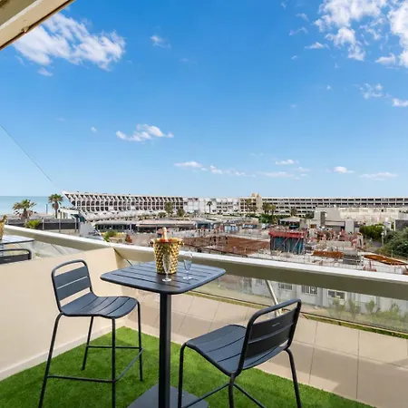 Apartament Le Pure Heliopolis - Vue - Parking - Terrasse - Village Naturiste Agde